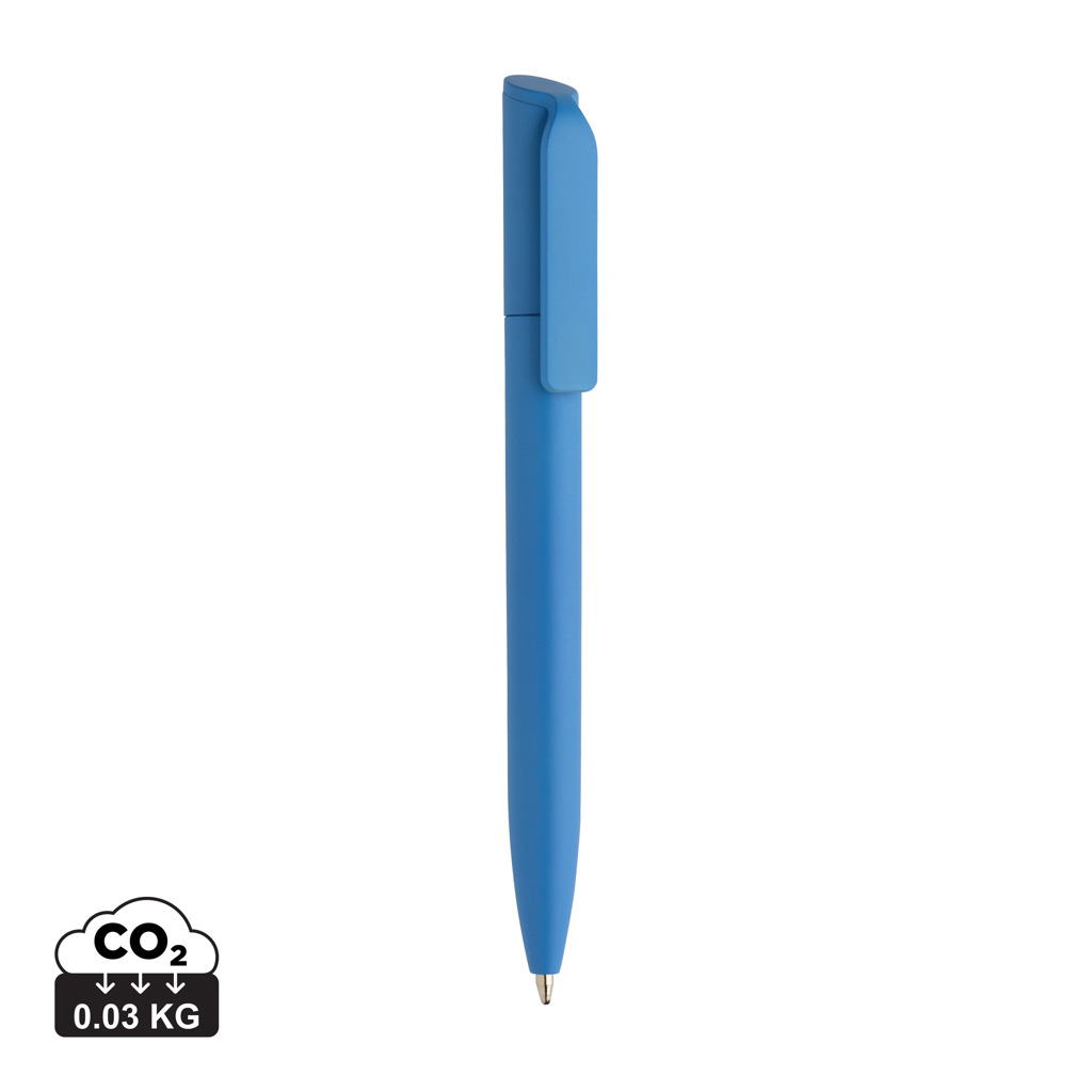 Mini stylo en ABS recyclé personnalisable Pocketpal Sky Blue